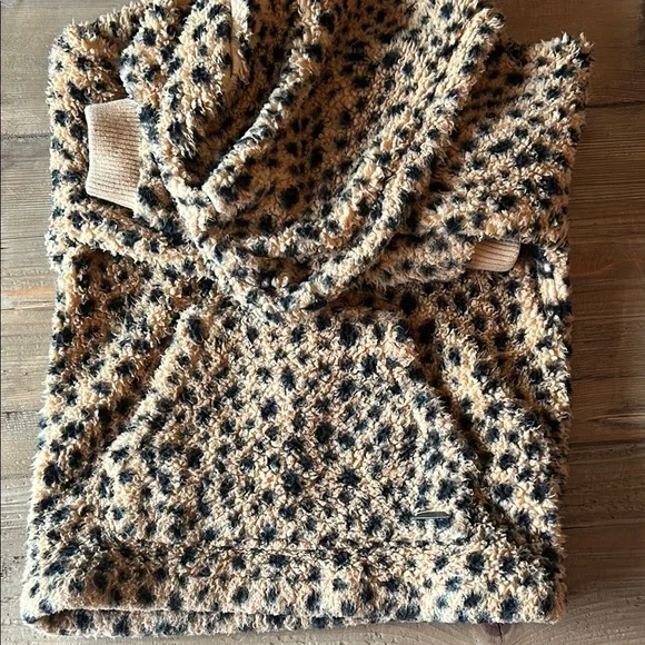 Billabong Brown and Black Cozy Leopard Sweatshirt - Picture 3 of 3